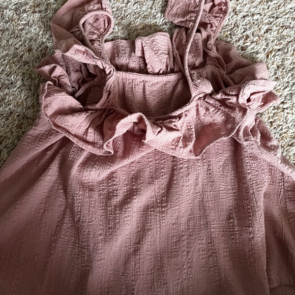 Pink Ruffle Tank Top - Picture 2 of 4